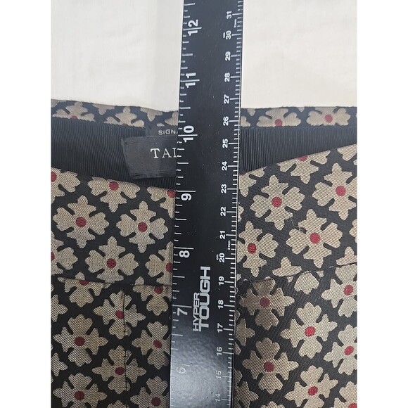 Talbots Signature Cropped Pants‎ Women's Size 6P Petite Brown Medallion Geo - Picture 6 of 9